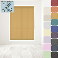 Made to Measure Straight Edge Roller Blind - Ochre / 10 - 240 cm