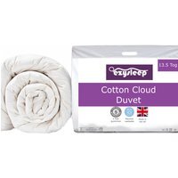13.5 Tog Feels Like Down Cotton Cloud Duvet - White / 200cm - image 1