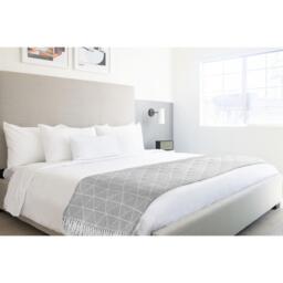 Zahra Blanket Throw - Silver / 228x254cm - thumbnail 4