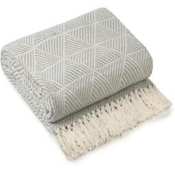 Zahra Blanket Throw - Silver / 228x254cm - thumbnail 2