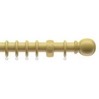 28mm Wooden Light Ash Curtain Pole Set - Light Ash / 240cm - image 1