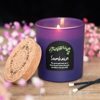 Samhain Spiced Pumpkin Wheel of the Year Candle Autumn Rituals Altars - Lavender