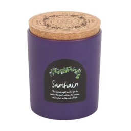 Samhain Spiced Pumpkin Wheel of the Year Candle Autumn Rituals Altars - Lavender - thumbnail 3