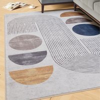 Beige Modern Wabi Sabi Washable Area Rug - Beige / 200cm x 290cm - image 1