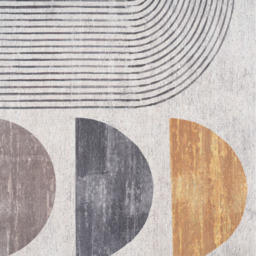 Beige Modern Wabi Sabi Washable Area Rug - Beige / 200cm x 290cm - thumbnail 4