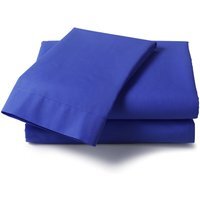 Percale Deep King Bed Fitted Sheet - Wedgewood