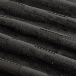 Set of 2 Manhattan Velvet Eyelet Curtains - Charcoal / 229cm / 168cm - thumbnail 2