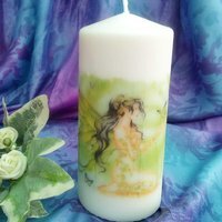 Fairy Pillar Candle - Pillar Candle Fairy 5 / Fairy 5