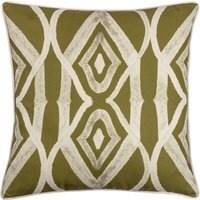Cape Ikat Reversible Cushion - Moss / Polyester - image 1