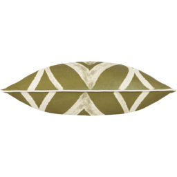 Cape Ikat Reversible Cushion - Moss / Polyester - thumbnail 3