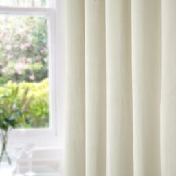 Thermal Blackout Velvet Curtains - Cream / 114cm / 137cm - thumbnail 2