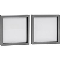 "20x20"" 3D Box Photo Frame Pack of 2 - Grey"
