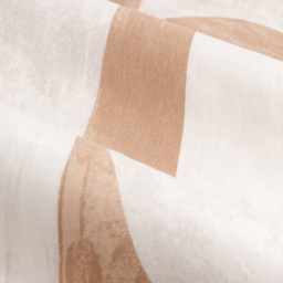 Set of 2 Carro Abstract Cotton Eyelet Curtains - Clay / 229cm / 137cm - thumbnail 3