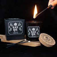 Black Rose Scented Jar Candle - Twilight Blush - thumbnail 1