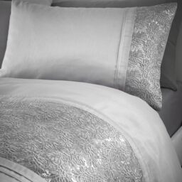 Rouen Duvet Cover Set - Silver / King - thumbnail 3