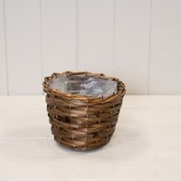 Sturdy Round Brown Pot Plant pot - Brown