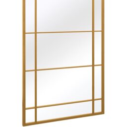 The Tabula Gold Window Style Garden Mirror - Gold / 160cm - thumbnail 4