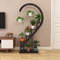 Crescent 4-Tier Plant Stand - Black - image 1