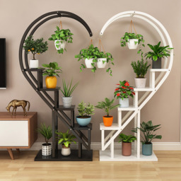 Crescent 4-Tier Plant Stand - Black - thumbnail 2