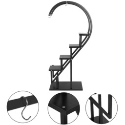 Crescent 4-Tier Plant Stand - Black - thumbnail 4