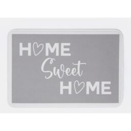 Home Sweet Home Washable Anti Slip Indoor Doormat - Grey - thumbnail 4