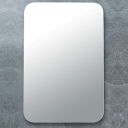 Eden Rectangular Bathroom Mirror - Silver - thumbnail 3