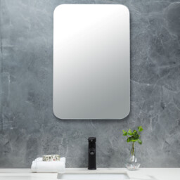 Eden Rectangular Bathroom Mirror - Silver - thumbnail 2