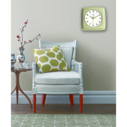 Retro Indoor Wall Clock - Pastel Green - thumbnail 3