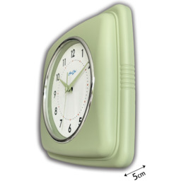 Retro Indoor Wall Clock - Pastel Green - thumbnail 4