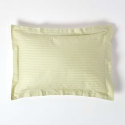 330 Thread Count Egyptian Cotton Oxford Pillowcase - Sage Green - thumbnail 3