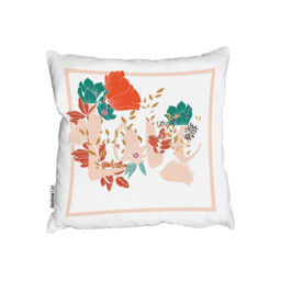 Love  Flowers Outdoor Cushion - Pink / 60cm - thumbnail 2
