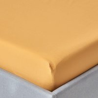 200 Thread Count Egyptian Cotton Extra Deep Fitted Sheet - Mustard / Single