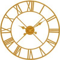 Vitus 56cm Dia Gold Finish Wall Clock - Gold