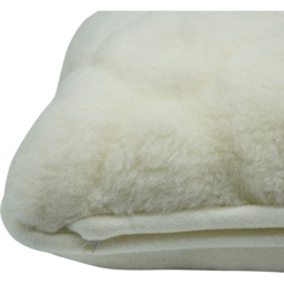 Cashmere Wool Pillow - White / 80cm / Diamond Pattern - thumbnail 2