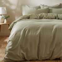 Touch of Linen Duvet Cover Set - Pistachio Green / Single