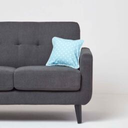 Cotton Polka Dots Cushion Cover - Blue / 30cm - thumbnail 2