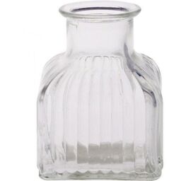 Clear Glass Square Bud Vase - Clear - thumbnail 2