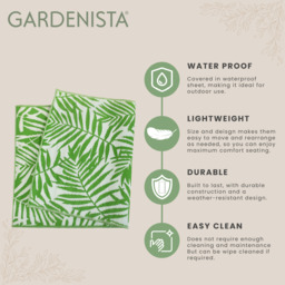 Outdoor Garden Geometric Patterned Rug - Verdure - thumbnail 3