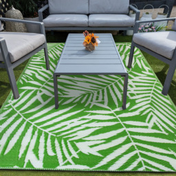 Outdoor Garden Geometric Patterned Rug - Verdure - thumbnail 2