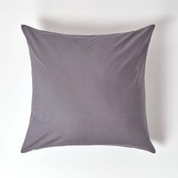 200 Thread Count Egyptian Cotton Housewife Pillowcase - Dark Grey / 60cm