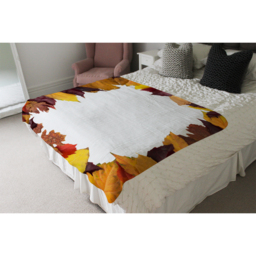 Orange  Purple Autumn Blanket - Orange - thumbnail 4