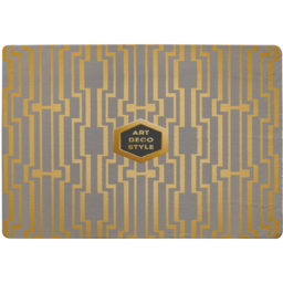 Art Deco Style Rug - Gold / 150cm - thumbnail 2