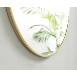 Emma Round Gold Frame Wall Mirror - Gold / 100cm - thumbnail 4