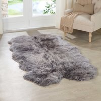 Genuine Quad Sheepskin Rug - Grey - image 1