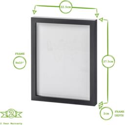 "Photo Frames - 8x10"" - Pack of 5 - Grey" - thumbnail 3