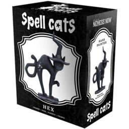 Spell Cat Black Figurine  - Hex / 15.2cm / 5cm - thumbnail 2