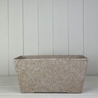 Sand Earthy Oatmeal Chaff Windowsill Planter - Light Sand