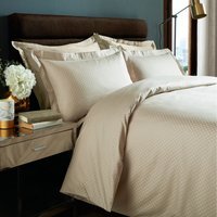 Duvet Cover Sets Micro Check - Latte / King