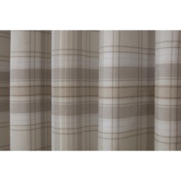 Hatfield Check Blackout Curtains - Natural / 183cm / 168cm - thumbnail 3