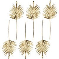 Pack of 6 Gold Palm Leaf - 6 x 95cm Gold Palm